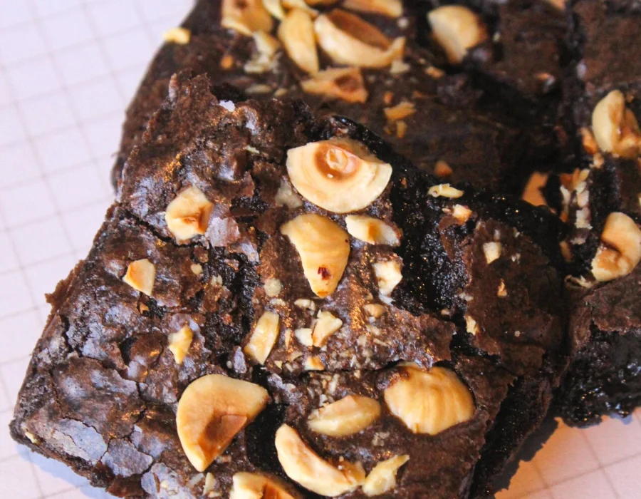 Nutella Stuffed Brownie